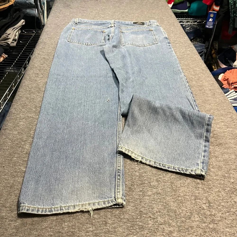 Levis SilverTab Relaxed Fit Jeans Mens 38x32 Light Wash Y2K Baggy Denim Wide Leg